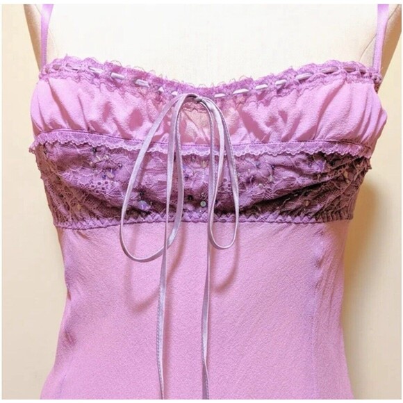Victoria's Secret RARE y2k milkmaid 100% silk slip chemise babydoll nightie - Picture 3 of 13